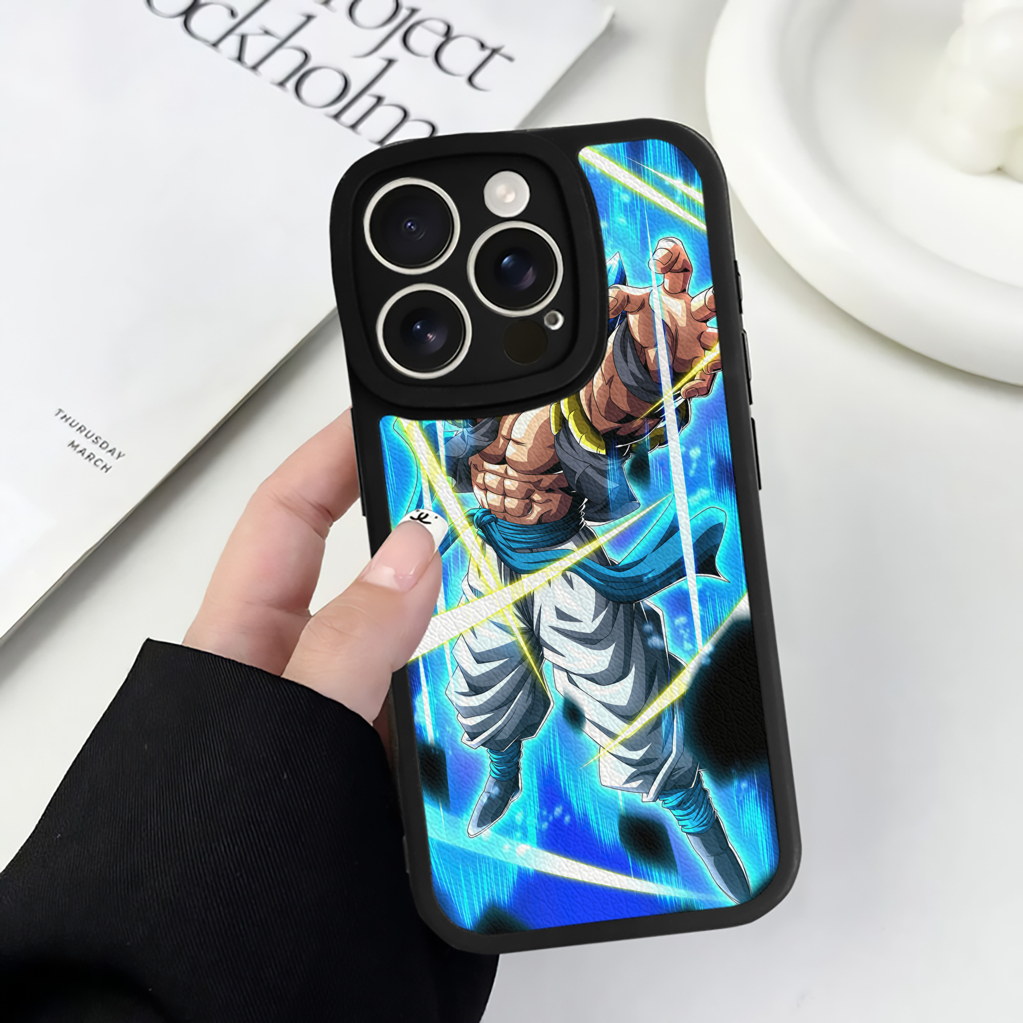 （画像用） ドラゴンボール DRAGON BALL 【iPhone 16シリーズ対応】シリコンスマホケース（レザー調） 材質：シリコン
